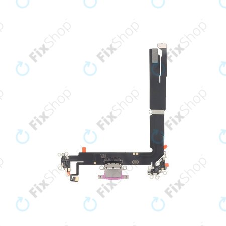 Επαφές Φόρτισης + Καλώδιο Flex για iPhone 16 Plus | Ροζ | Pink