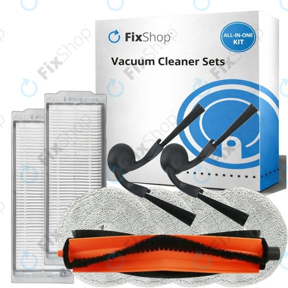 Σετ ανταλλακτικών για Xiaomi Robot Vacuum S40 Pro (1x Κύρια βούρτσα, 2x Φίλτρο, 2x Πλαϊνή Βούρτσα, 4x Πανί Σφουγγαρίστρας)