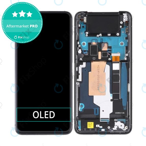 Συγκρότημα οθόνης για Asus Zenfone 7 Pro ZS671KS, Aurora Black, OLED