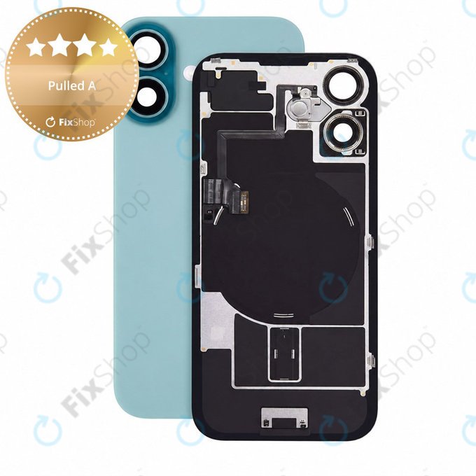 Γυαλί πίσω περιβλήματος για iPhone 16, Teal, Pulled A