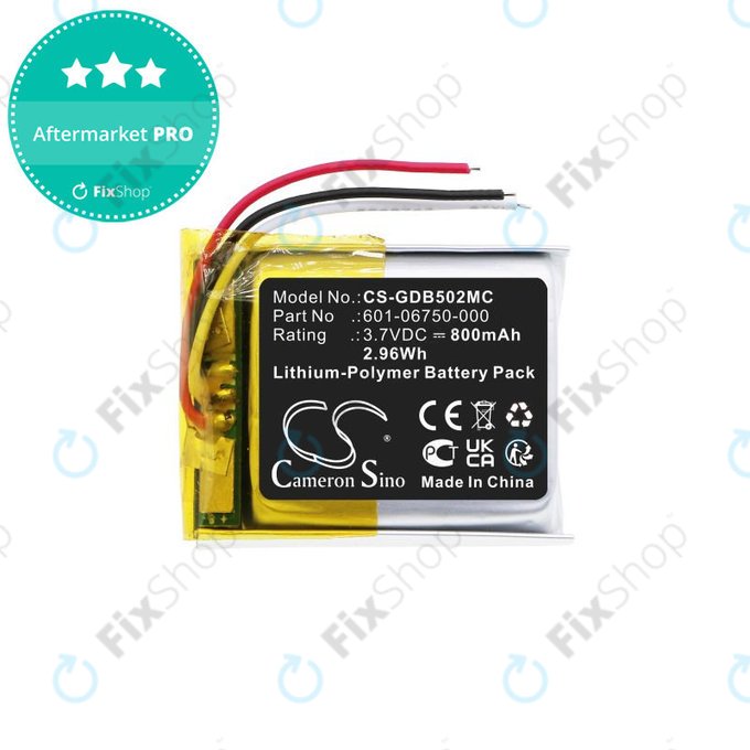 Μπαταρία για GoPro Hero 4 Session, Hero 5 Session, 800mAh, Li-Pol, 3.7V, 601-06750-000, HQ