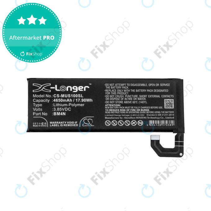 Μπαταρία για Xiaomi Mi 10 M2001J2G, 4650mAh, Li-Pol, 3.85 V, BM4N, HQ