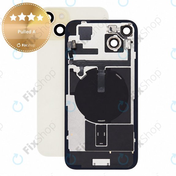 Γυαλί πίσω περιβλήματος για iPhone 15 Plus, Yellow, Pulled A