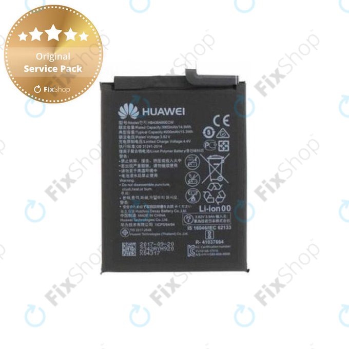 Μπαταρία για Huawei P Smart Z, Honor 9X, P20 Lite (2019), HB446486ECW, 24022915, 4000mAh, Service Pack