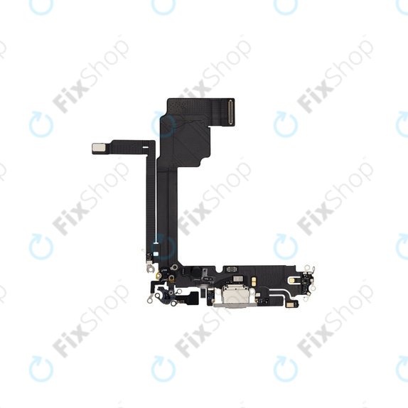 Επαφές Φόρτισης + Καλώδιο Flex για iPhone 15 Pro Max | White Titanium