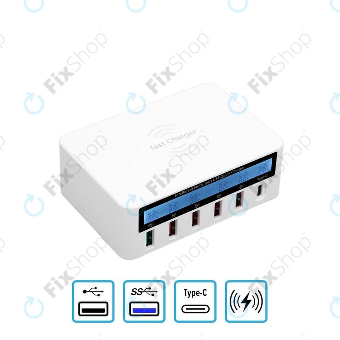 WLX-818F Σταθμός φόρτισης σέρβις με USB 3.0 και USB-C