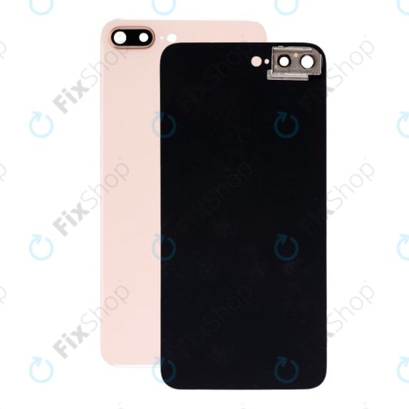 Πίσω Κάλυμμα Γυαλί με Θήκη Κάμερας για iPhone 8 Plus | Χρυσαφί | Gold