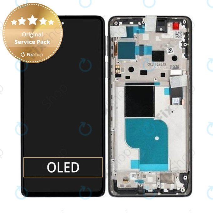 LCD Display Assembly για Motorola Edge 30 Pro | XT2201 | Μαύρο, Black | Service Pack