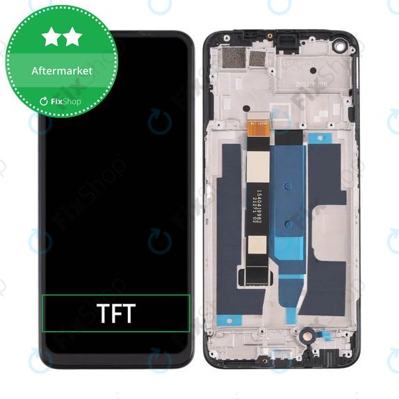 Συγκρότημα οθόνης για Realme 8 5G, RMX3241, Supersonic Black, Aftermarket