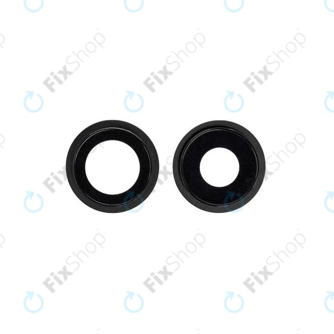 Φακός Πίσω Κάμερας με Πλαίσιο για iPhone 12 | 12 Mini | Μαύρο | Black | 2τμχ