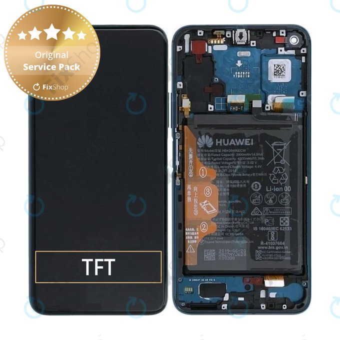 LCD Display Assembly με Battery για Huawei Honor 20 Pro | 02352VKL | Phantom Blue | Service Pack