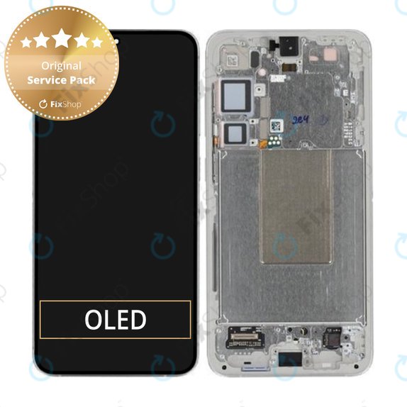 Συγκρότημα οθόνης για Samsung S24 Plus, S926B, Marble Grey, Service Pack