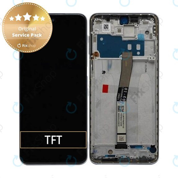 Συγκρότημα οθόνης για Xiaomi Redmi Note 9 Pro, Interstellar Grey, Service Pack