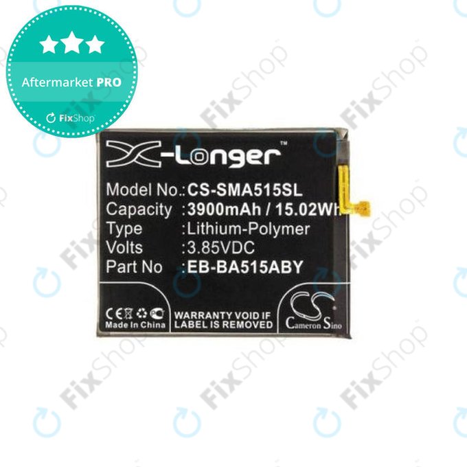 Μπαταρία για Samsung A51 A515F, EB-BA515ABY, EB-BA515ABE, 3900mAh, HQ