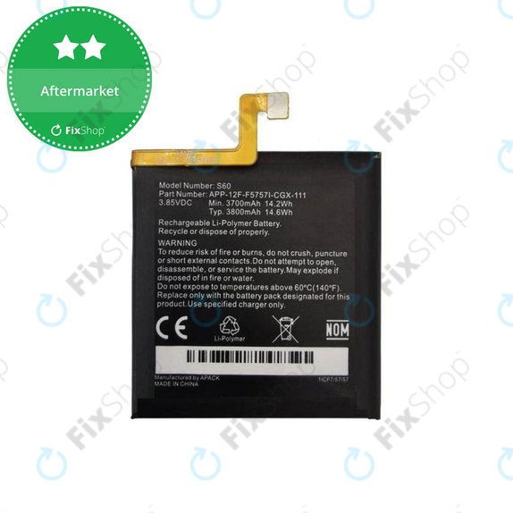 Μπαταρία για Caterpillar CAT S60, 1ICP7/57/57, 3800mAh