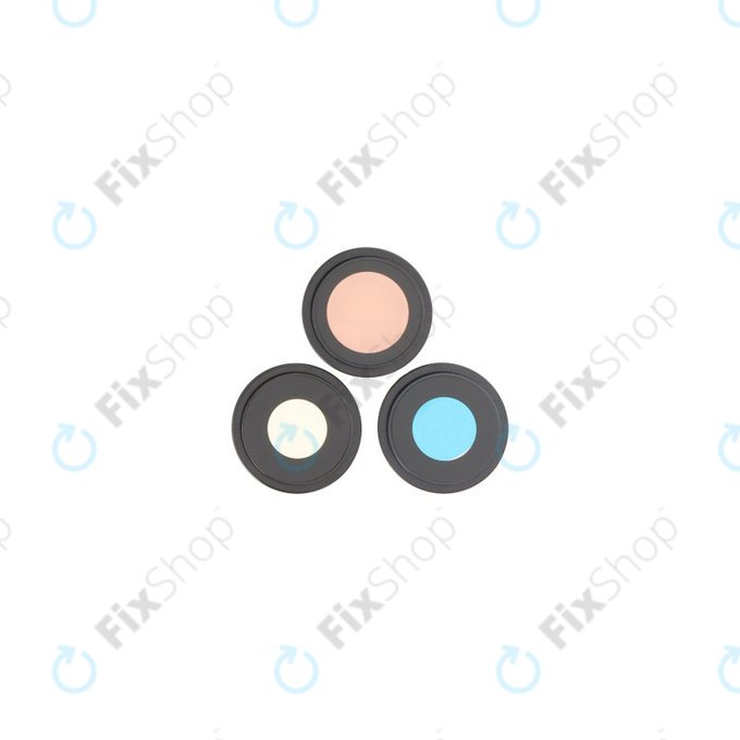 Φακός Πίσω Κάμερας με Πλαίσιο για iPhone 16 Pro, 16 Pro Max, Black Titanium, 3τμχ