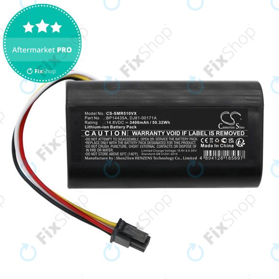 Μπαταρία για Samsung PowerBot-E, Eureka i5, Midea i5, i9, 3400mAh, Li-Ion, 14.8V, BP14435A, HQ