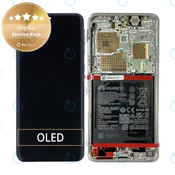 Συγκρότημα οθόνης με μπαταρία για Huawei P60 Pro, 02355MUT, Service Pack