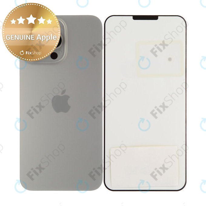 Πίσω Κάλυμμα Γυαλί για iPhone 15 Pro Max | Natural Titanium | 661-36909 | Genuine Apple