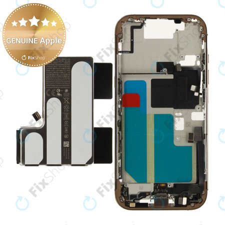 Μεσαίο πλαίσιο με μπαταρία για iPhone 16 Pro | Desert Titanium | ZD076-00691 | Genuine Apple