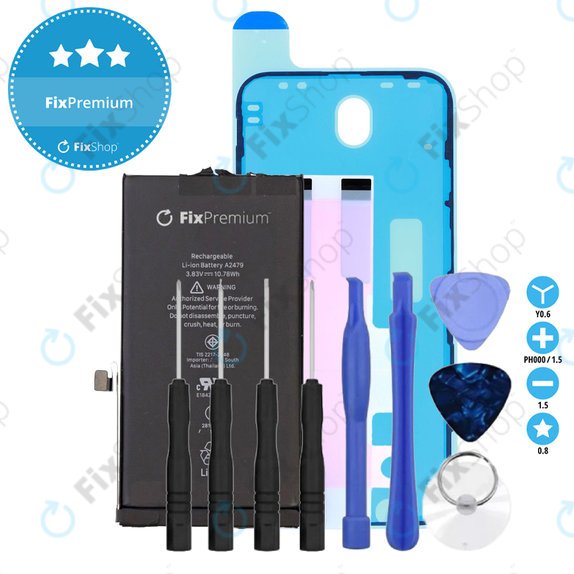 Μπαταρία για iPhone 12, 12 Pro, 2815mAh, Κόλλα (Adhesive), Εργαλεία, FixPremium