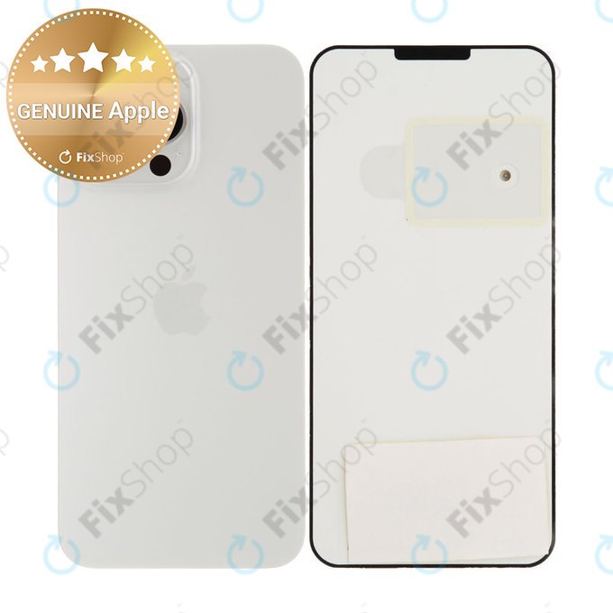 Πίσω Κάλυμμα Γυαλί για iPhone 15 Pro Max | White Titanium | 661-36908 | Genuine Apple