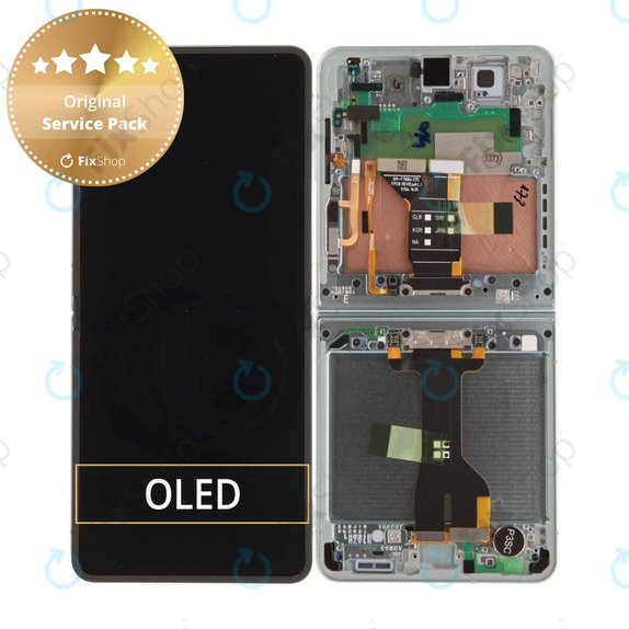 LCD Display Assembly για Samsung Z Flip 7 F766B, GH82-37581E, Mint, Genuine Service Pack
