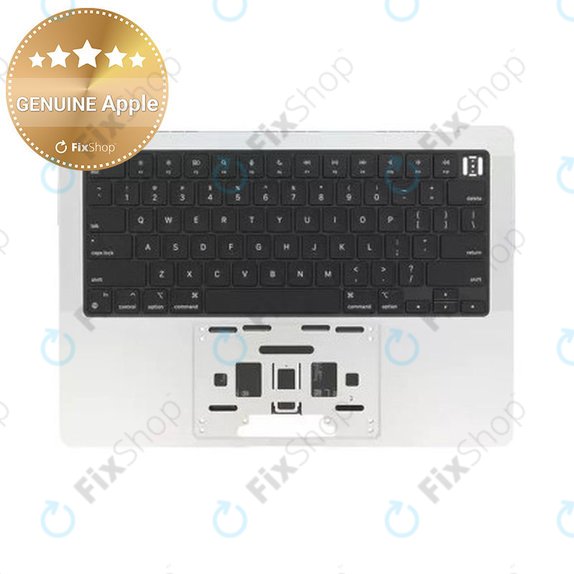 Άνω πλαίσιο πληκτρολογίου για MacBook Pro 14", A3185 (2024), με πληκτρολόγιο US και μπαταρία, Silver, 661-50211, Genuine Apple
