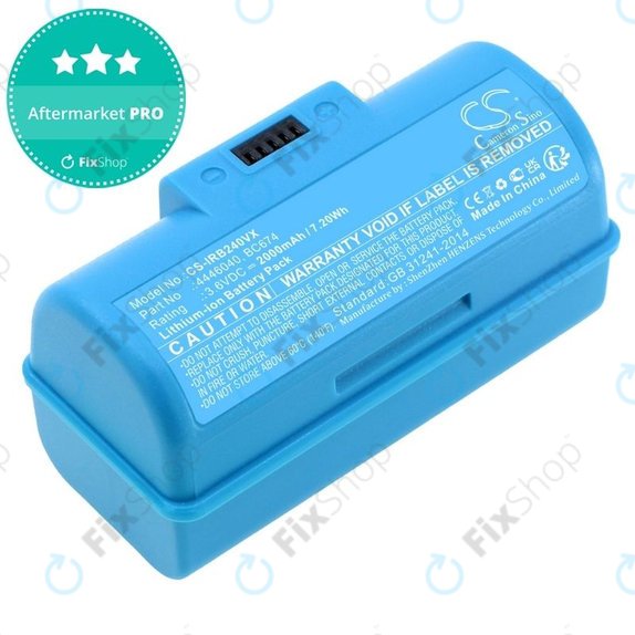 Μπαταρία για iRobot Braava Jet 240, 241, 244, 245, Mopping Robot, 4446040, BC674, 3.6V, 2000mAh, HQ