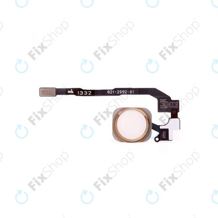 Κουμπί Αρχικής Οθόνης + Καλώδιο Flex για iPhone SE | Rose Gold