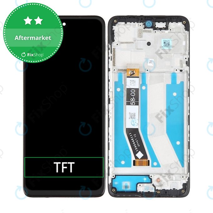 Συγκρότημα οθόνης για Motorola Moto G73, Μαύρο, Black, Aftermarket