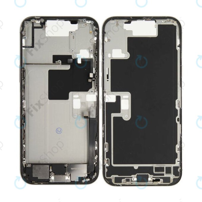 Μεσαίο Πλαίσιο + Κουμπιά Ενεργοποίησης + Έντασης για iPhone 16 Pro Max | White Titanium