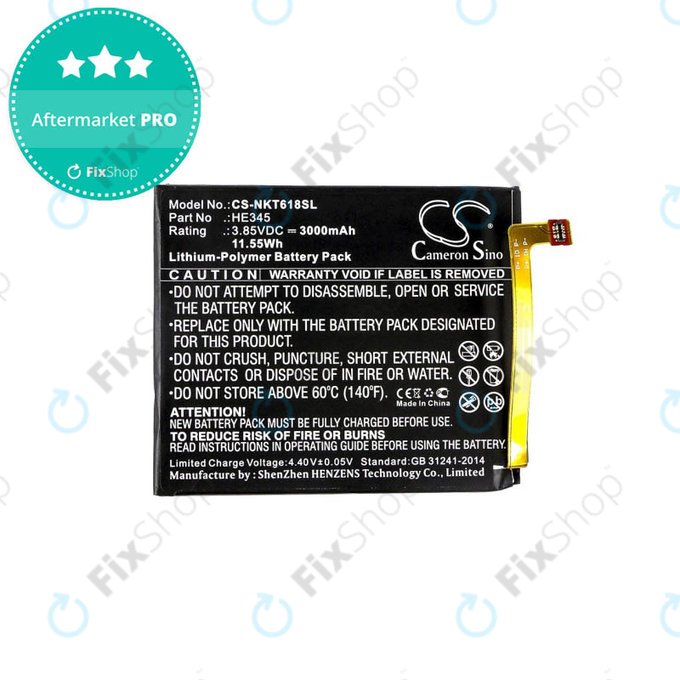 Μπαταρία για Nokia 6.1, HE345, 3000mAh, HQ