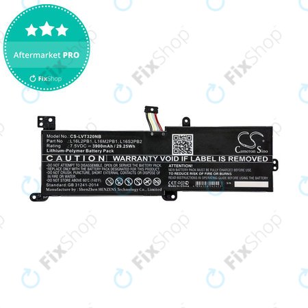 Μπαταρία για Lenovo 320, 330, 520, Ideapad 320, 330, S145, 3900mAh, Li-Pol, 7.5V, L16L2PB1, HQ