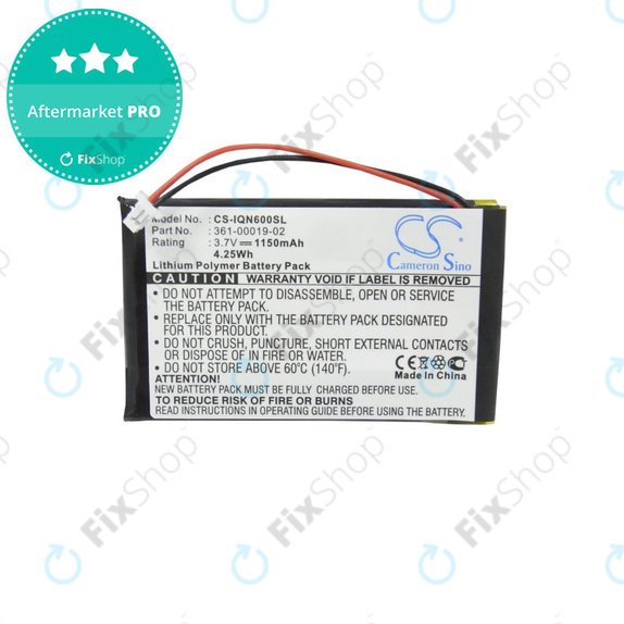 Μπαταρία για Garmin Nüvi 660, 660 FM, 1150mAh, Li-Pol, 3.7V, 361-00019-02, HQ