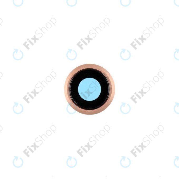 Γυαλί Φακού Πίσω Κάμερας με Πλαίσιο για iPhone 8 | Gold