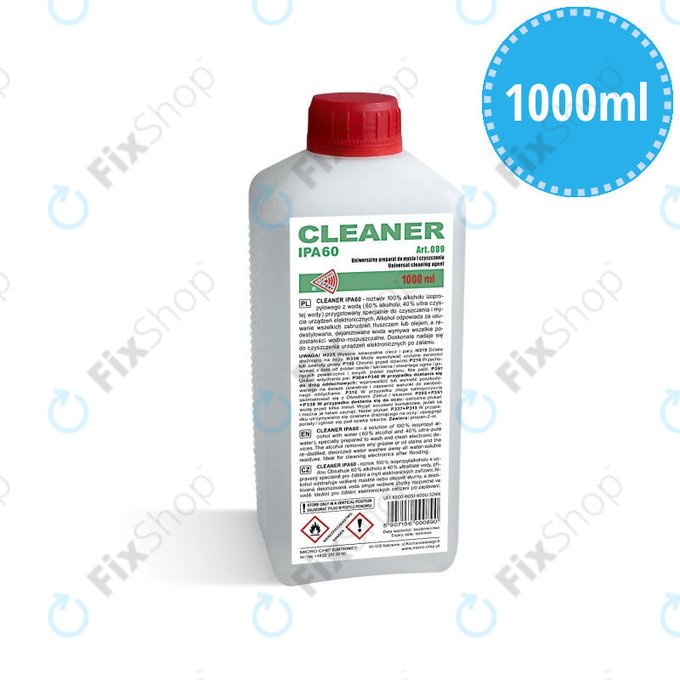 Ισοπροπανόλη 60%, 1000 ml, Cleanser IPA
