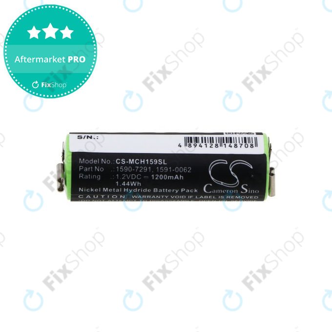 Μπαταρία για Moser Chromini 1591, Ermila Bella 1590, 1200mAh, Ni-MH, 1.2V, 1590-7291, HQ