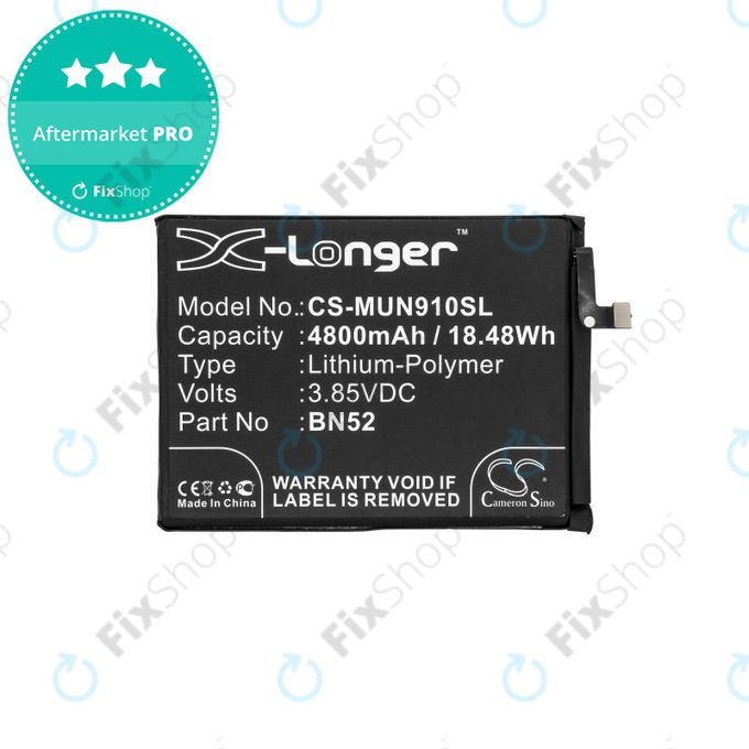 Battery για Xiaomi Redmi Note 9 Pro | BN52 | 4800mAh | HQ