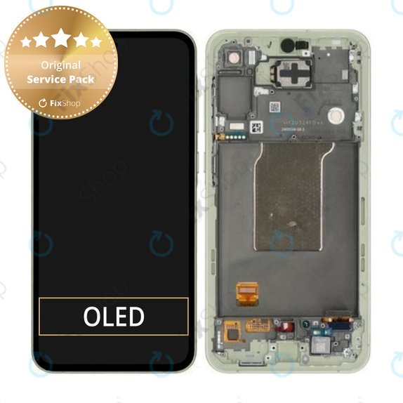 Συγκρότημα οθόνης για Samsung A55, A556B, Awesome Lemon, Service Pack