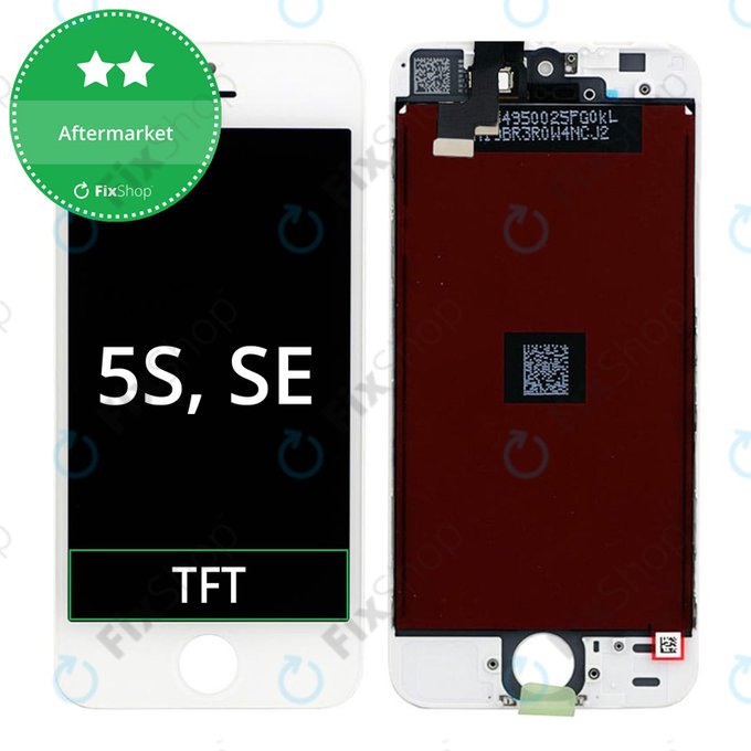 LCD Display Assembly για iPhone 5S, SE | Λευκό, White | Aftermarket