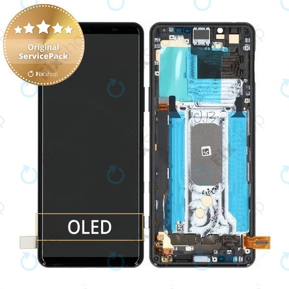 Συγκρότημα οθόνης για Sony Xperia 5 II, Μαύρο, Black, Service Pack