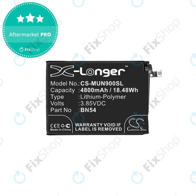 Μπαταρία για Xiaomi Redmi 9, 9A, Note 9, BN54, 4800mAh, HQ