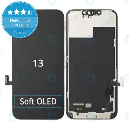 Οθόνη Soft OLED για iPhone 13 - Τζάμι αφής + Πλαίσιο, DIAGNOSTIC