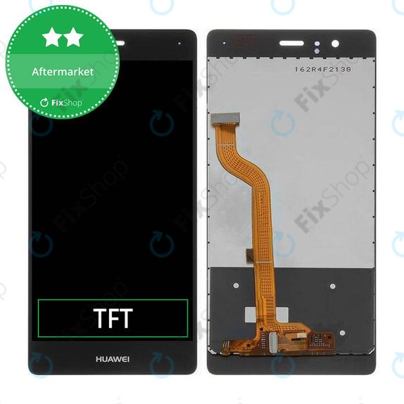 Οθόνη με οθόνη αφής για Huawei P9, Μαύρο, Black, Aftermarket