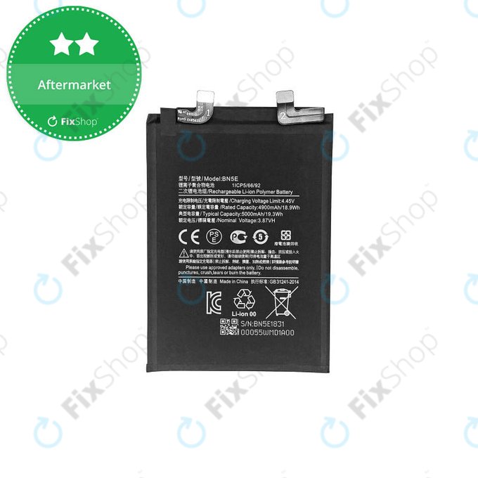 Μπαταρία για Xiaomi Poco X4 Pro 5G, Redmi Note 11 Pro 4G, Redmi Note 11 Pro 5G, BN5E, 5000mAh