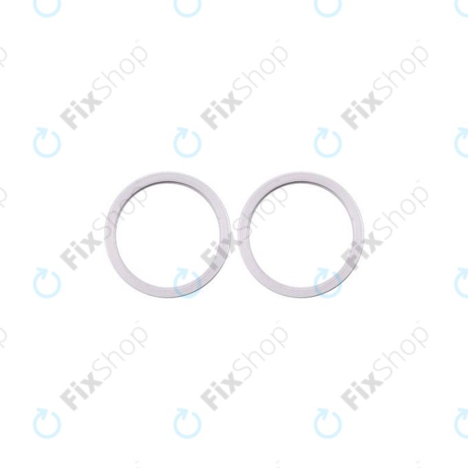 Πλαίσιο Φακού Πίσω Κάμερας για iPhone 11 | 12 | 12 Mini | Λευκό | White | 2τμχ