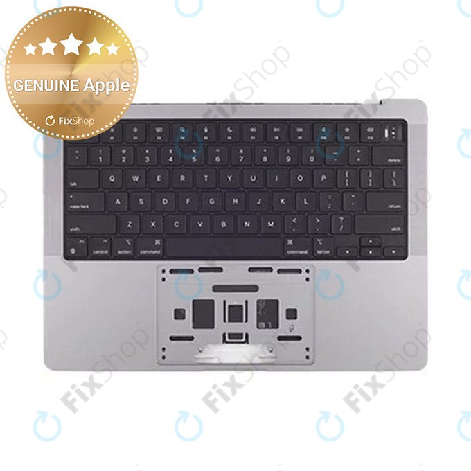 Άνω πλαίσιο πληκτρολογίου για MacBook Pro 14", A2442 (2021), A2779 (2023), με πληκτρολόγιο US και μπαταρία, Space Gray, 661-21972, Genuine Apple