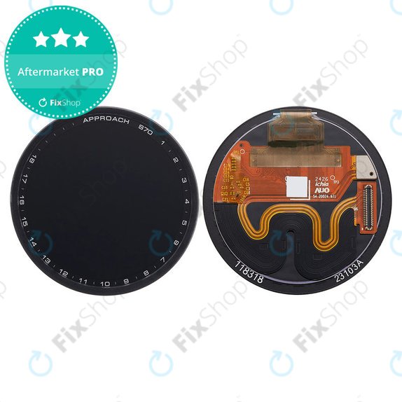 Οθόνη OLED + γυαλί αφής χωρίς πλαίσιο (Black) για Garmin Approach S70 42mm