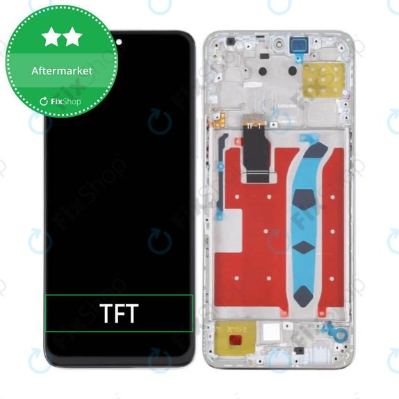 Συγκρότημα οθόνης για Honor X8, Titanium Silver, Aftermarket